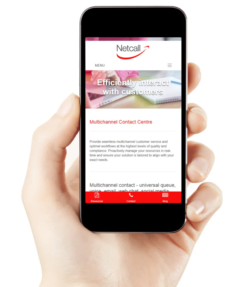 Netcall responsive website Netcall responsive website