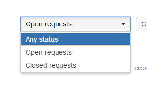 Open/closed requests