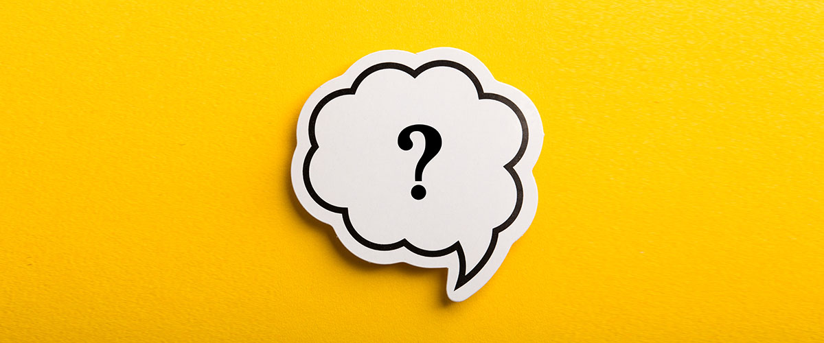 question mark on a yellow background